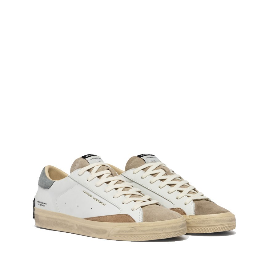 Crime London sneakers uomo  DISTRESSED 2.0 STONE GREY