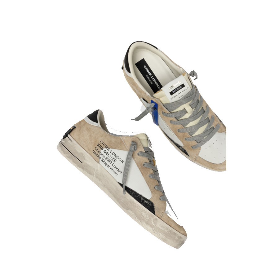 Crime London sneakers men SK8 DELUXE COOL BROWN