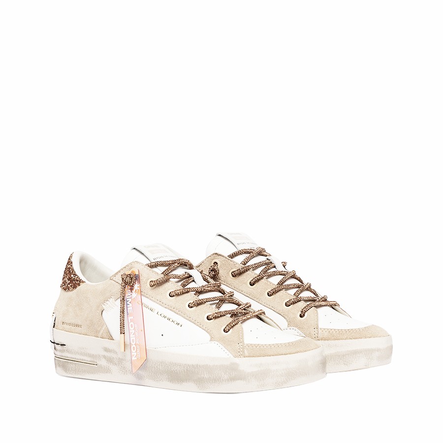Crime London sneakers SK8 Deluxe Wedge Campagne Dust