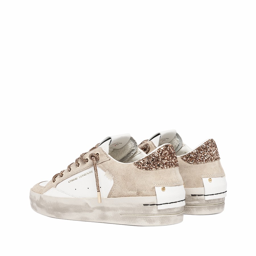 Crime London sneakers SK8 Deluxe Wedge Campagne Dust