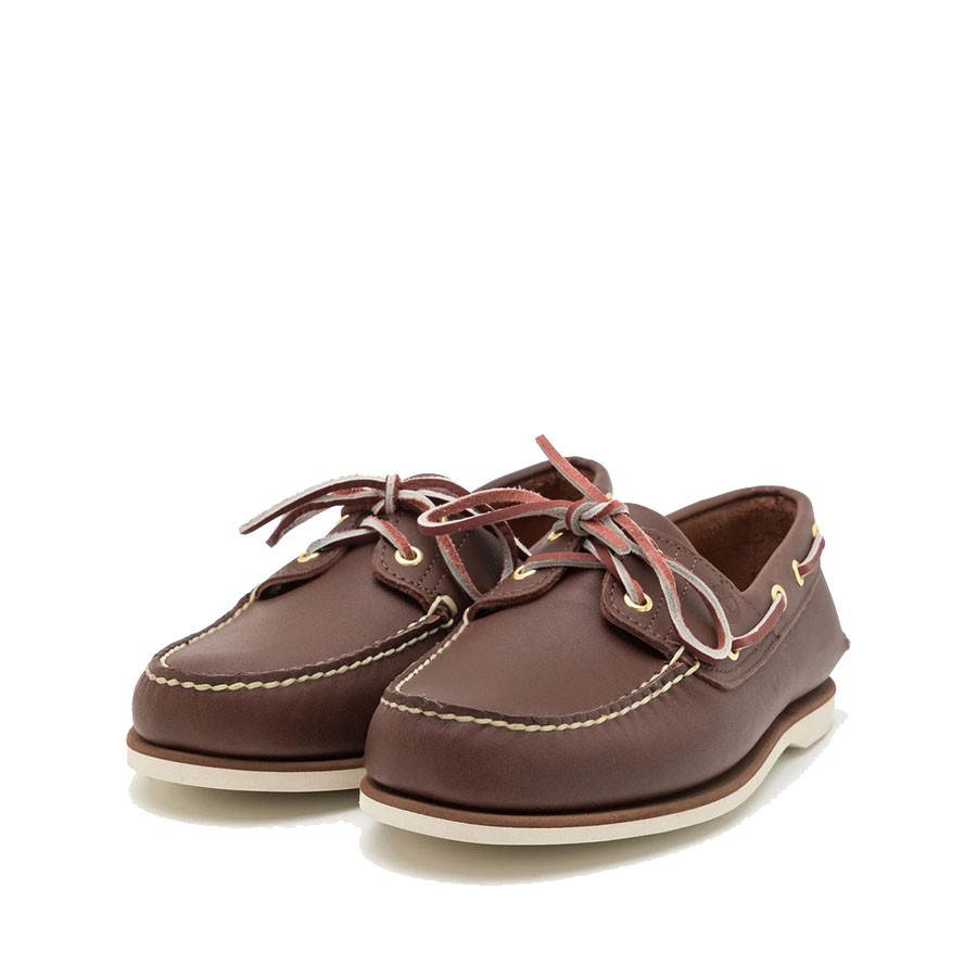 Timberland® Authentic 3-Eye Lug Handsewn Men's Shoe in Bordeaux