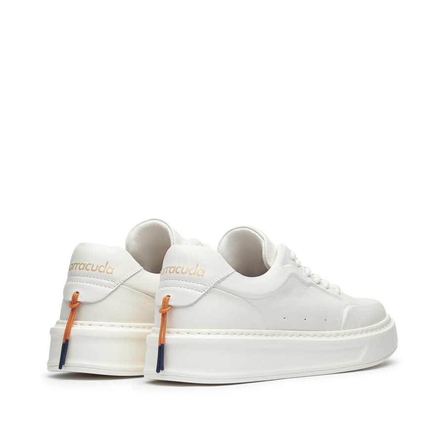 scarpa uomo BARRACUDA in pelle bianco