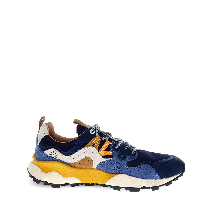 Flower mountain Yamano3 unisex SUEDE/NYLON blu