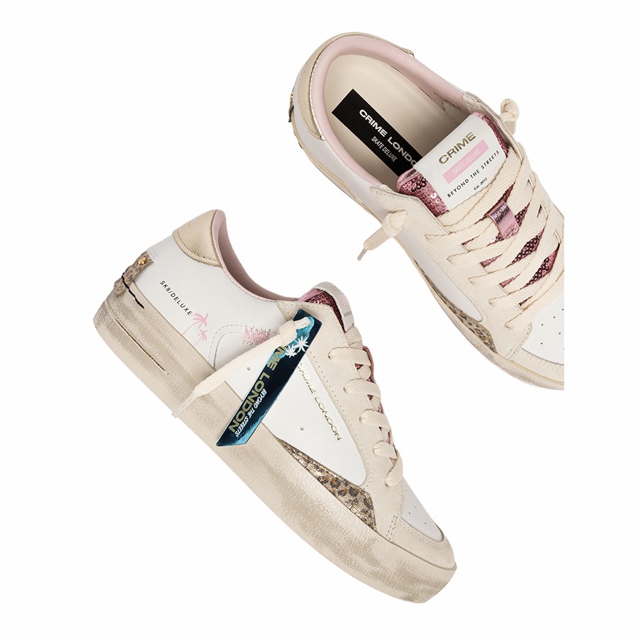 Crime London sneakers donna SK8 Deluxe Wind Berry