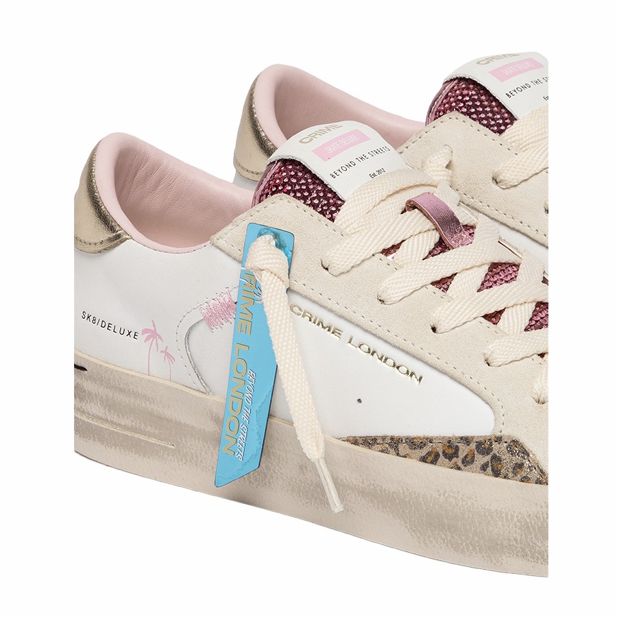 Crime London sneakers donna SK8 Deluxe Wind Berry