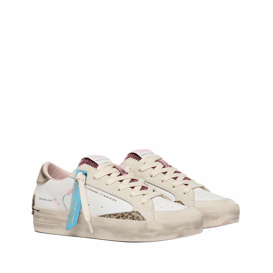 Crime London sneakers donna SK8 Deluxe Wind Berry