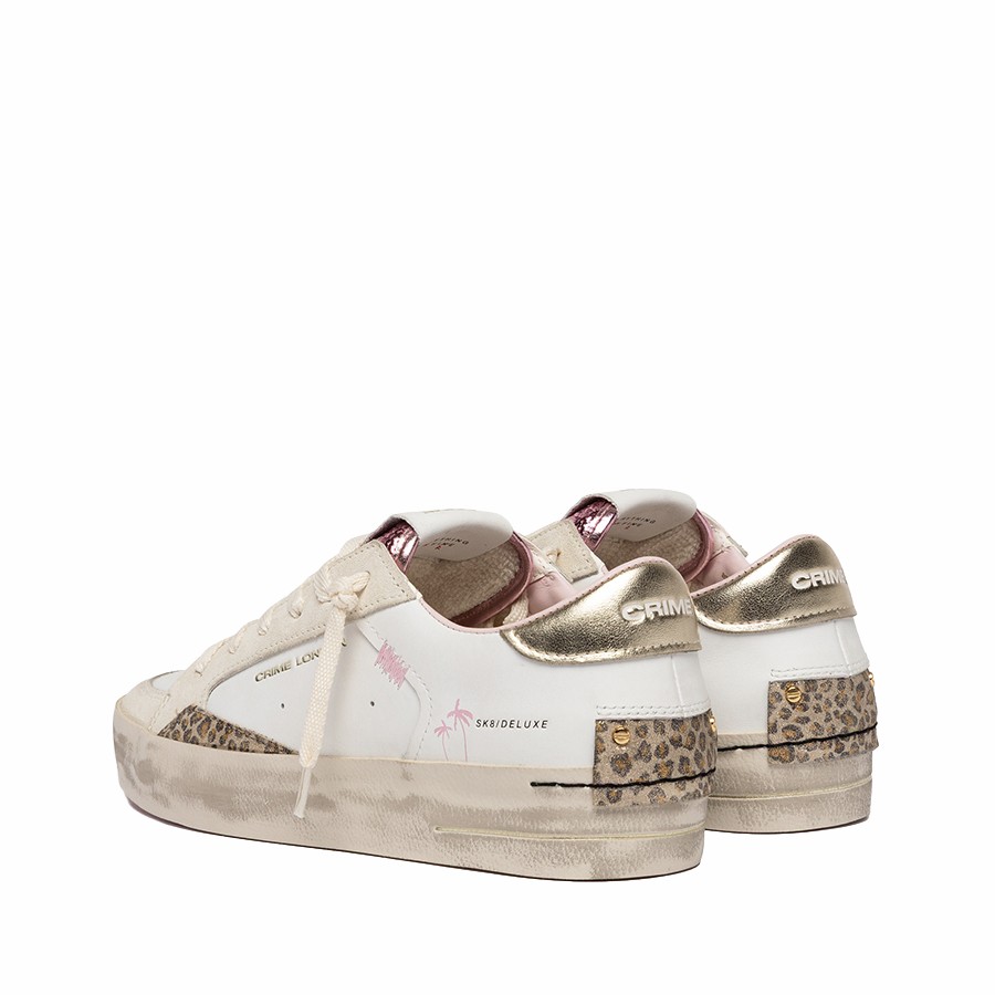 Crime London sneakers donna SK8 Deluxe Wind Berry