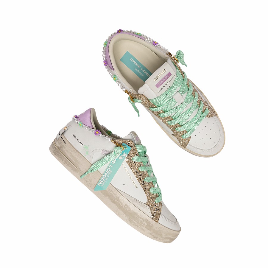 Crime London SK8 Deluxe Cotton Candy women's sneakers