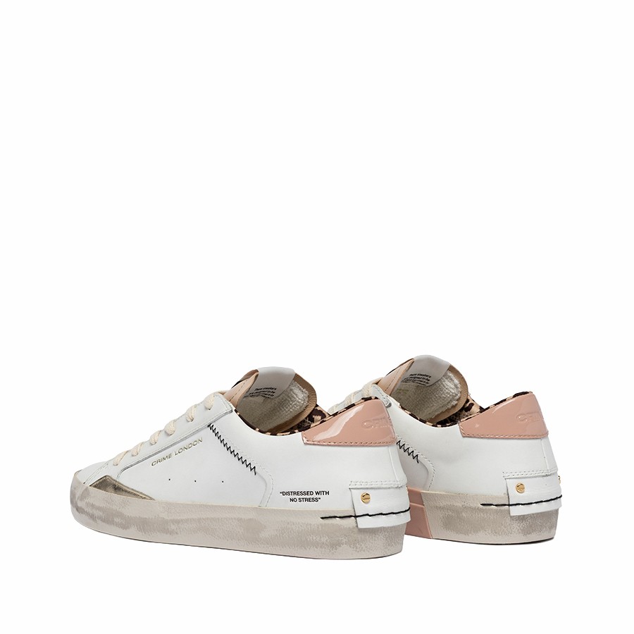 Crime London Distressed Sun Tan women's sneakers