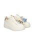 Gio+ sneaker vitello combi latte mucca Oliva 02A