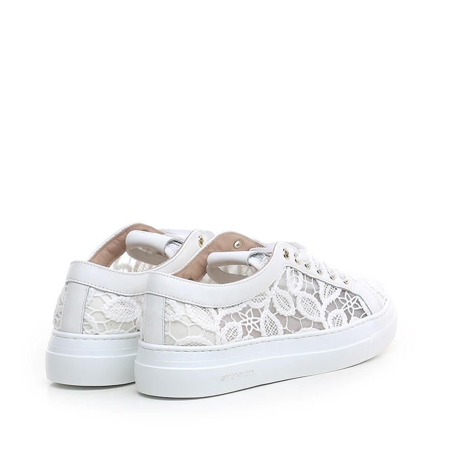 Sneakers donna Stokton DIVA in tessuto bianco