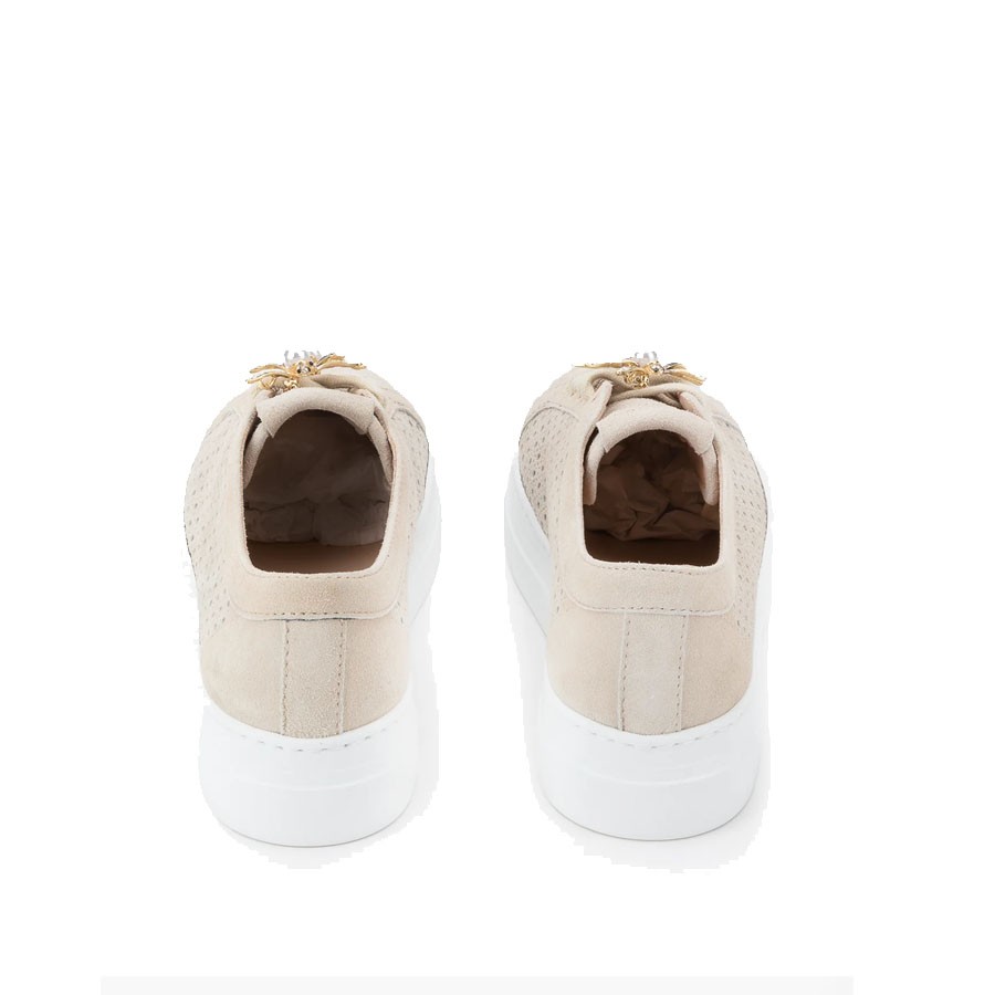 Sneakers donna Stokton DIVA in suede Ecru
