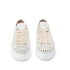 Women's sneakers Stokton DIVA in perforated leather cream