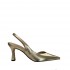 Roberto Festa CESTRO chanel in pelle laminata platino