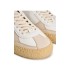 PURAAI Sneakers uomo vintage in pelle bianco moro