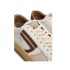 PURAAI Sneakers uomo vintage in pelle bianco moro