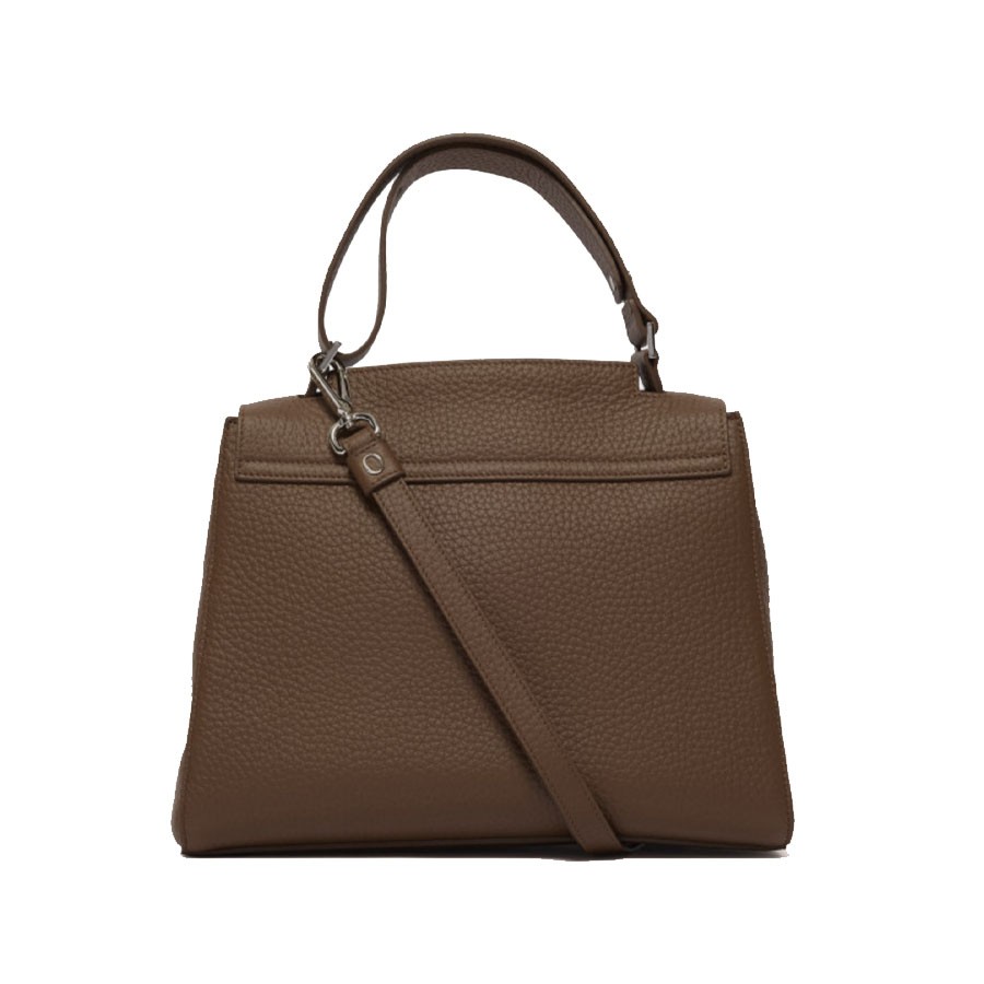 ORCIANI SVEVA SOFT medium shoulder bag in leather with  shoulder strap