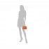 ORCIANI MINI SVEVA SOFT Leather Handbag with Ivory Shoulder Strap