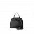 ORCIANI MINI SVEVA SOFT Leather Handbag with Ivory Shoulder Strap