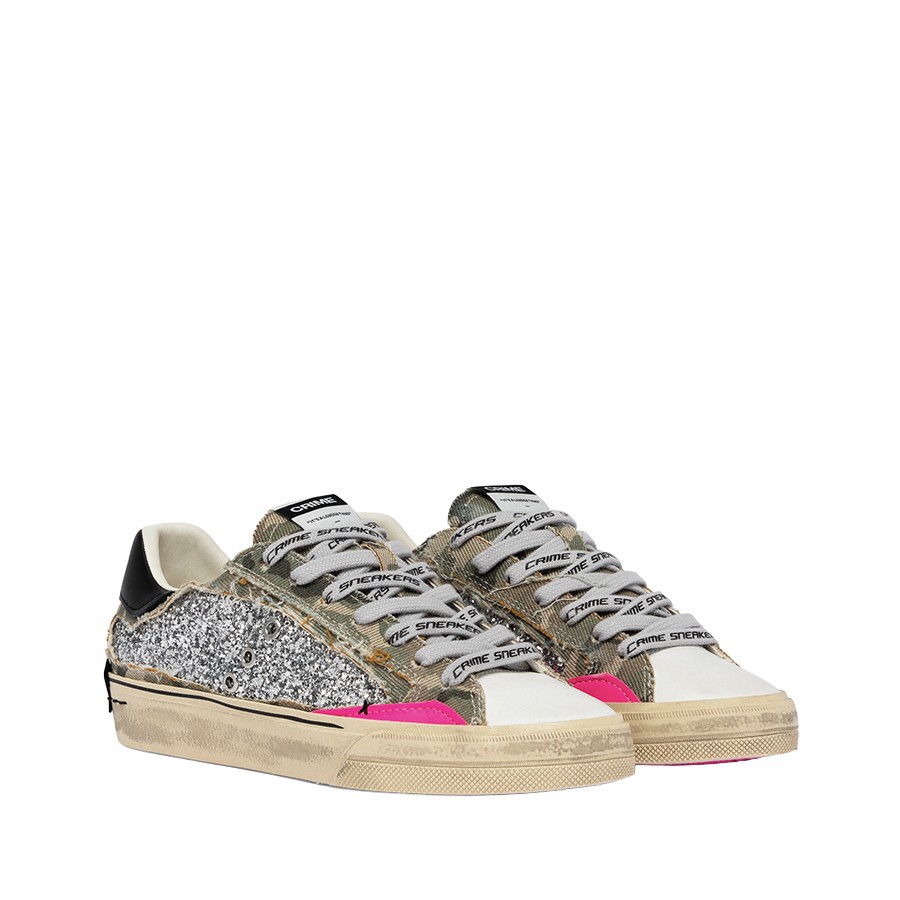 Crime London sneakers donna Deconstructed Camo Sartdust