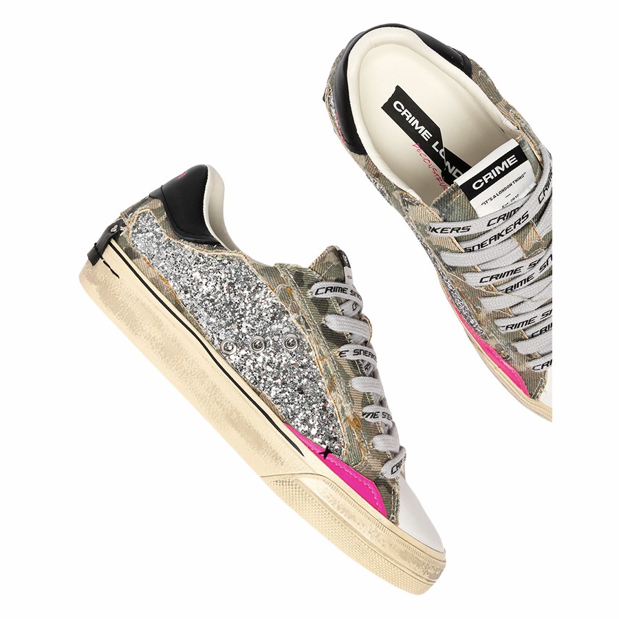 Crime London sneakers donna Deconstructed Camo Sartdust
