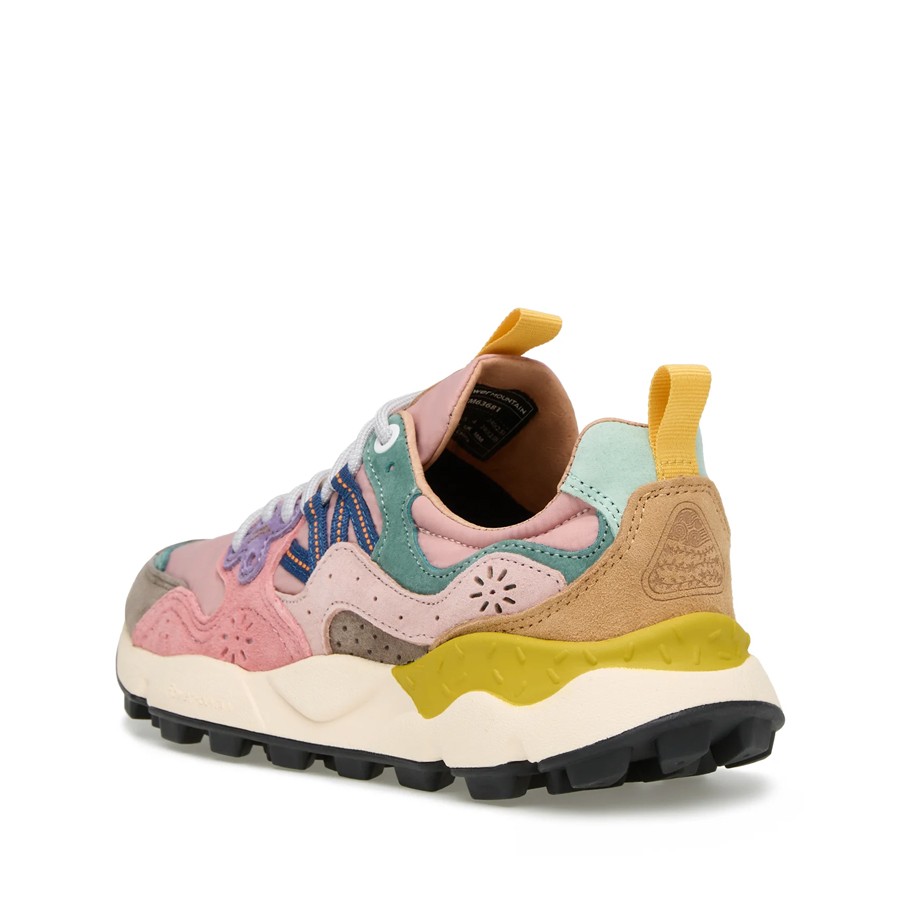 Flower mountain Yamano 3 woman suede Grey Cipria Light Pink 2B22