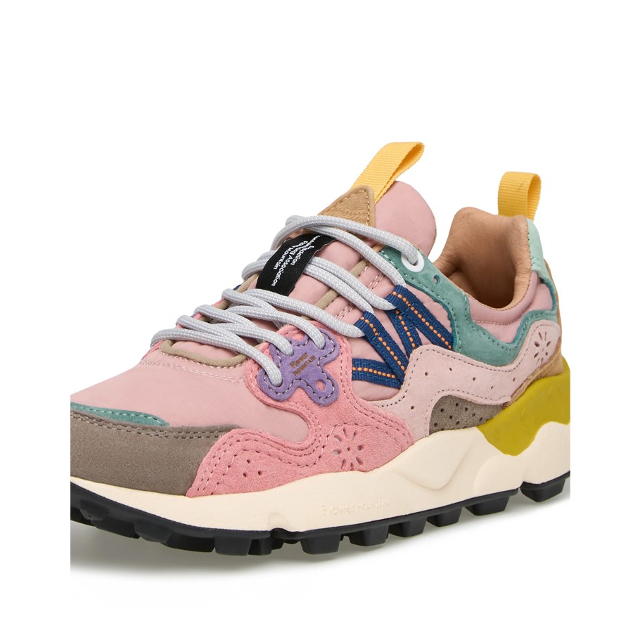 Flower mountain Yamano 3 woman suede Grey Cipria Light Pink 2B22