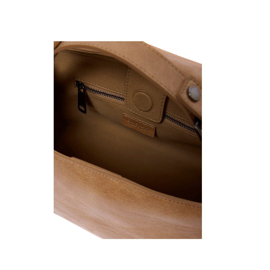 ORCIANI Sveva Stark Small leather handbag with shoulder strap