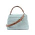ORCIANI Borsa Sveva Peach Flowers Midi a spalla in suede con tracolla