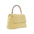 ORCIANI Sveva Peach Flowers Midi suede shoulder bag with shoulder strap