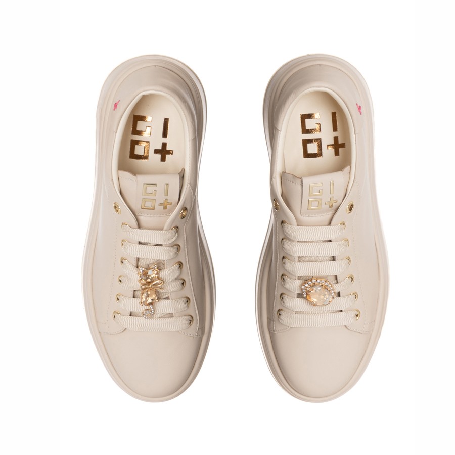 Gio+ sneaker combi cream gatto Olivia 18A