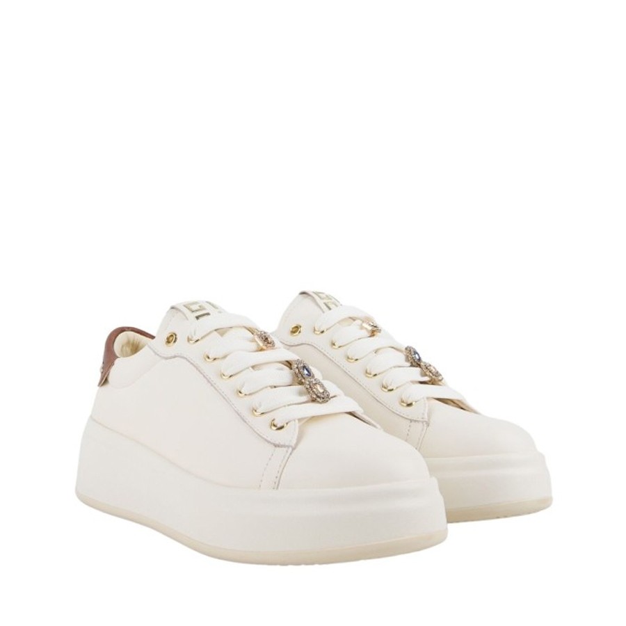 Gio+ sneaker combi latte caramello Olivia 04A