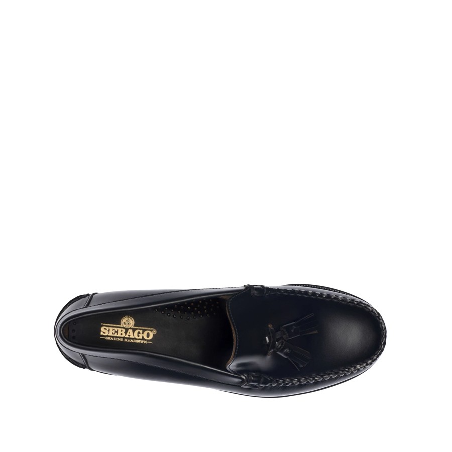 SEBAGO Men's Classic Will moccasin in black leather