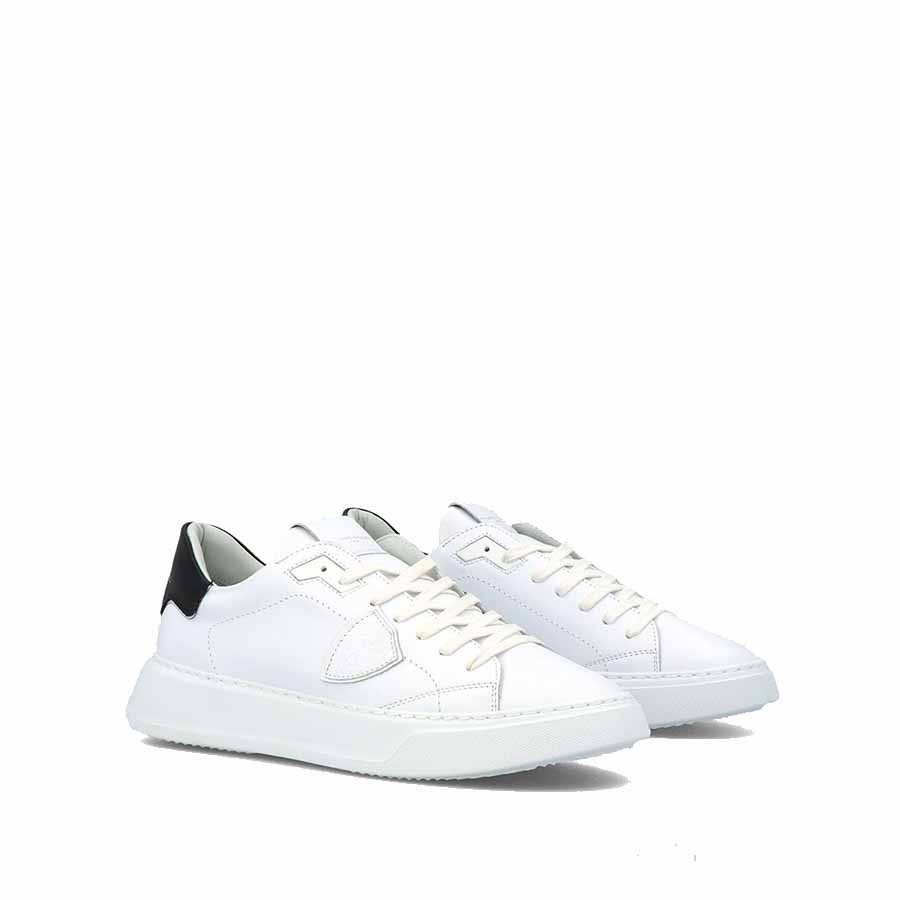 Philippe Model TEMPLE sneakers in white/black leather