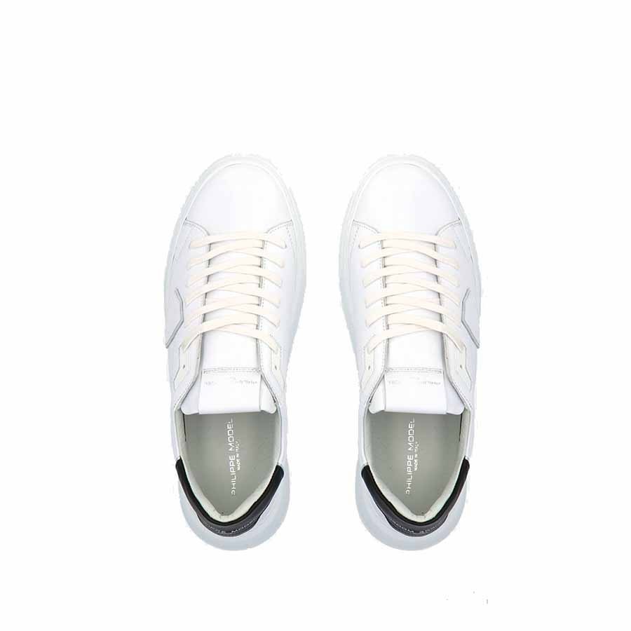 Philippe Model TEMPLE sneakers in white/black leather