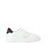 Philippe Model TEMPLE sneakers in white/brown leather