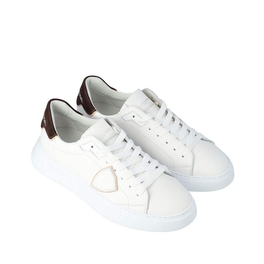 Philippe Model sneakers TEMPLE in pelle bianco/moro