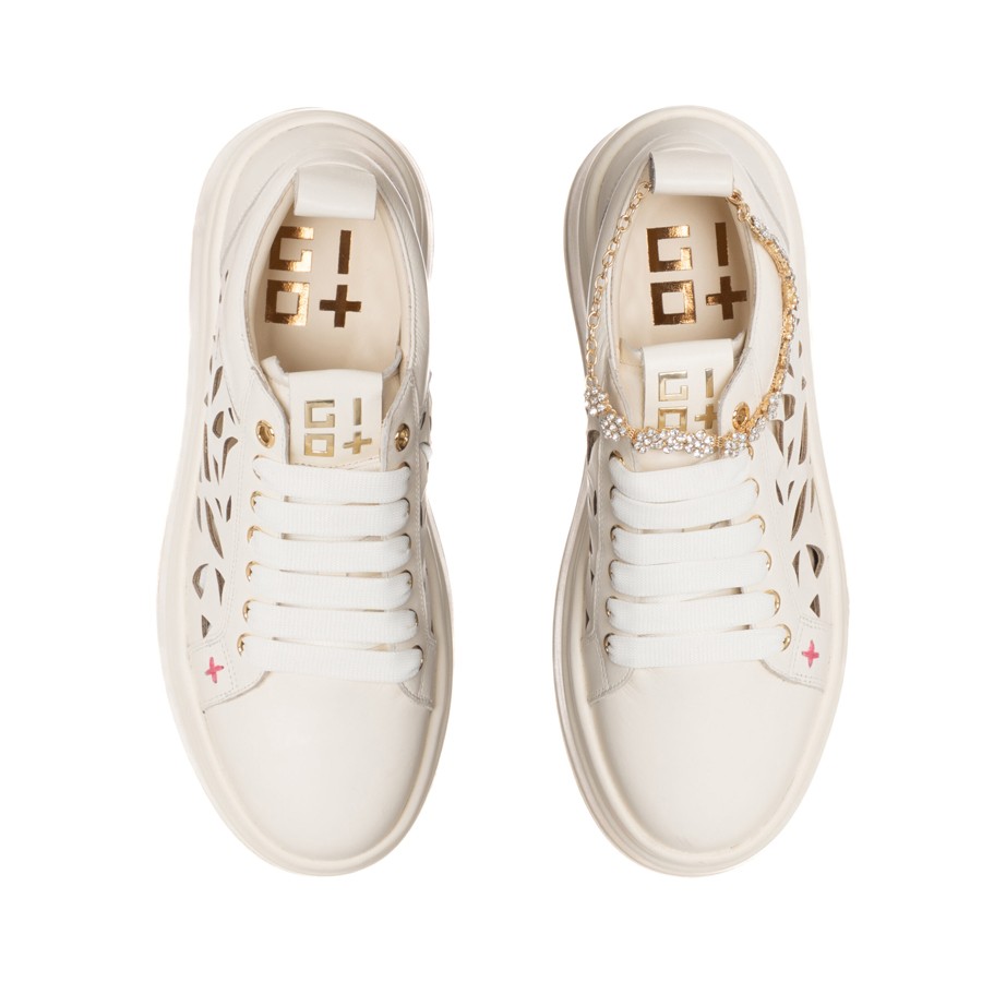 Gio+ Olivia 52A laser milk combi sneaker