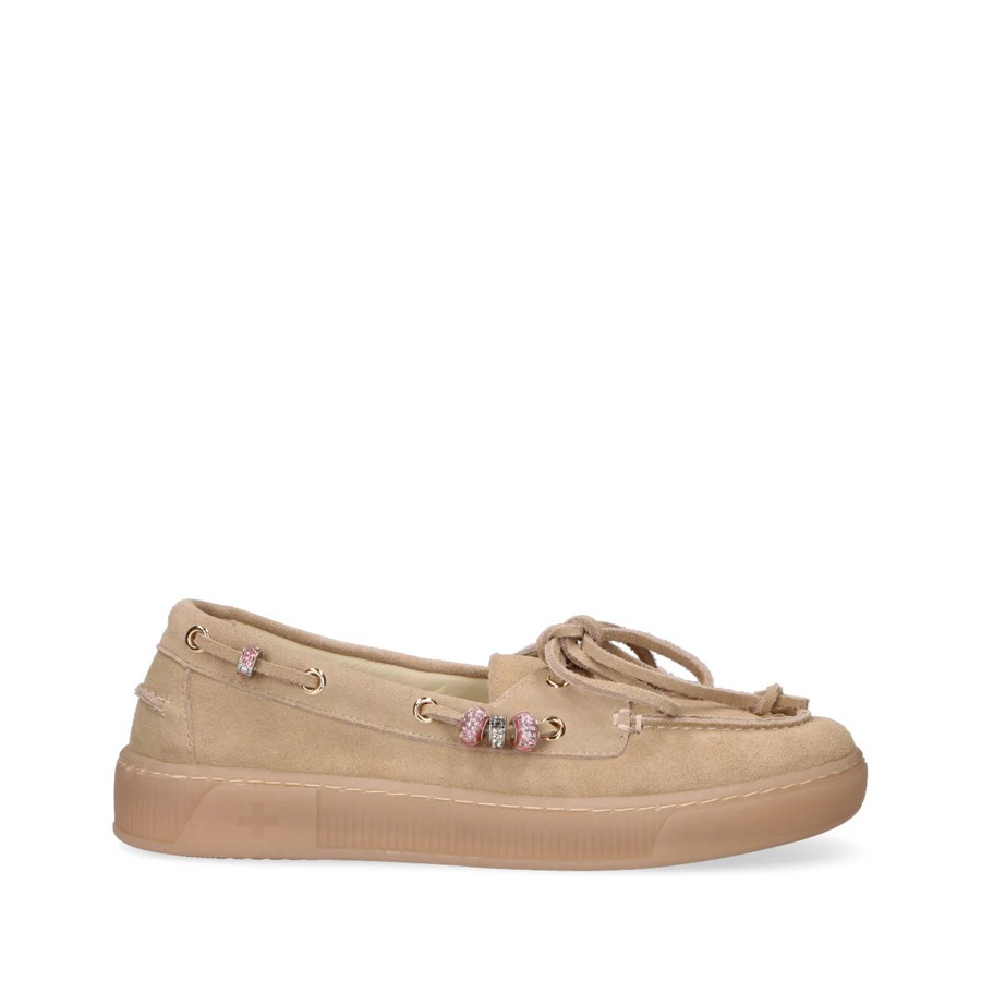 Gio+ moccasin boat combi sand Moka02