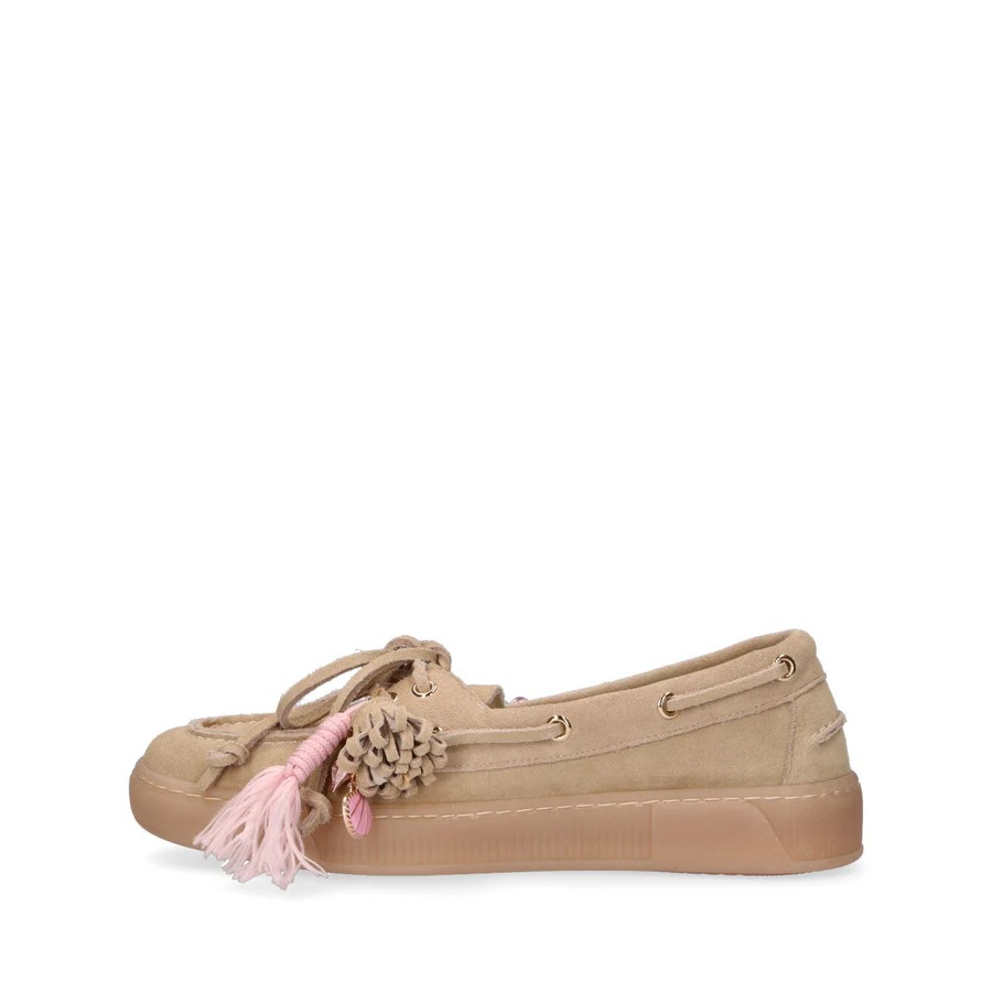 Gio+ moccasin boat combi sand Moka02