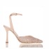 Ninalilou Amy 90 Sheel mesh slingback sandal
