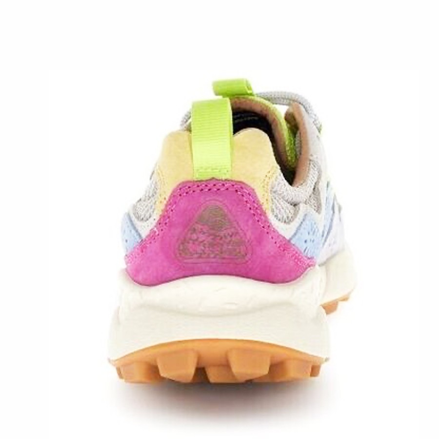 Flower mountain Yamano 3 woman suede ripstop yellow white azure 1G07