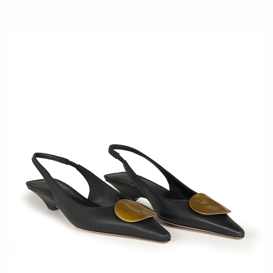 Vicmatiè black K20 Kitty Chanel slingback