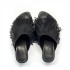 Vicmatiè K16 Drop black nappa mule sandal