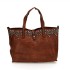 Campomaggi Bella Di Notte cognac shopping bag