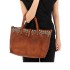 Campomaggi borsa shopping Bella Di Notte cognac