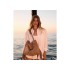 ORCIANI Borsa Venus Peach Fringe Media a spalla in suede