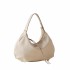 Borbonese borsa Hobo Prive small white cotton