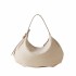 Borbonese borsa Hobo Prive small white cotton
