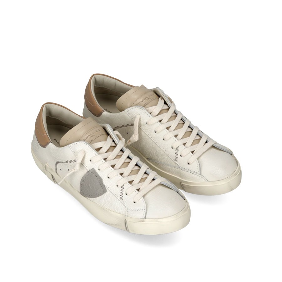 Philippe Model sneakers PRLU in pelle latte/fango